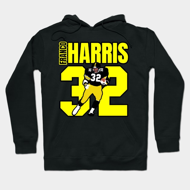 Franco Harris 32 Hoodie by Gamers Gear